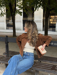 Vintage Suede Zippers Short Jackets Women Street Lapel Long Sleeve Pocket Jacket 2025 Autumn Winter New Lady High Street Outwear