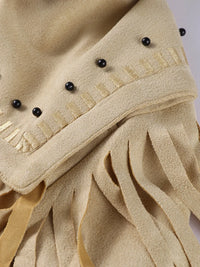 Designer Tassel Beading Jacket Women Vintage Turn-down Collar Long Sleeve Zipper High Street Coats 2025 Fashion Ladies Outerwear