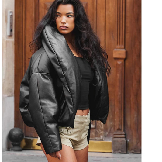 Solid Cotton Women Coat Full Sleeve Pocket Lady Jacket 2025 Autumn Winter Fashion Lapel Single Breasted Thicken Female Outwear