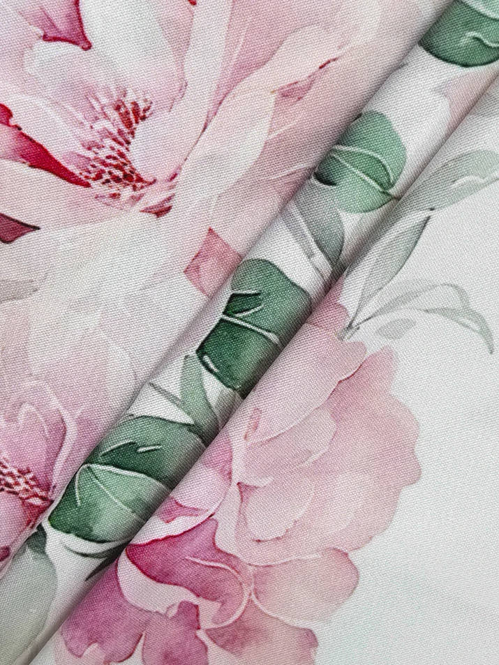 Rafiah Women's Summer Pink Floral Print V-Neck Short Sleeve Maxi Dress 2025 Puffed Sleeves Ruffled Hem Casual Elegant Wear