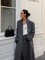 Office Women's Woolen Long Coat Turn-down Collar Long Sleeve Single Button Mid-length Outerwear 2025 Autumn New Lady Overcoats