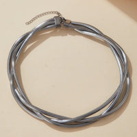 New Punk Style Gold Color Multilayer Wrap Necklace for Women Fashion Simple Design, Trendy Holiday Party Jewelry Accessory