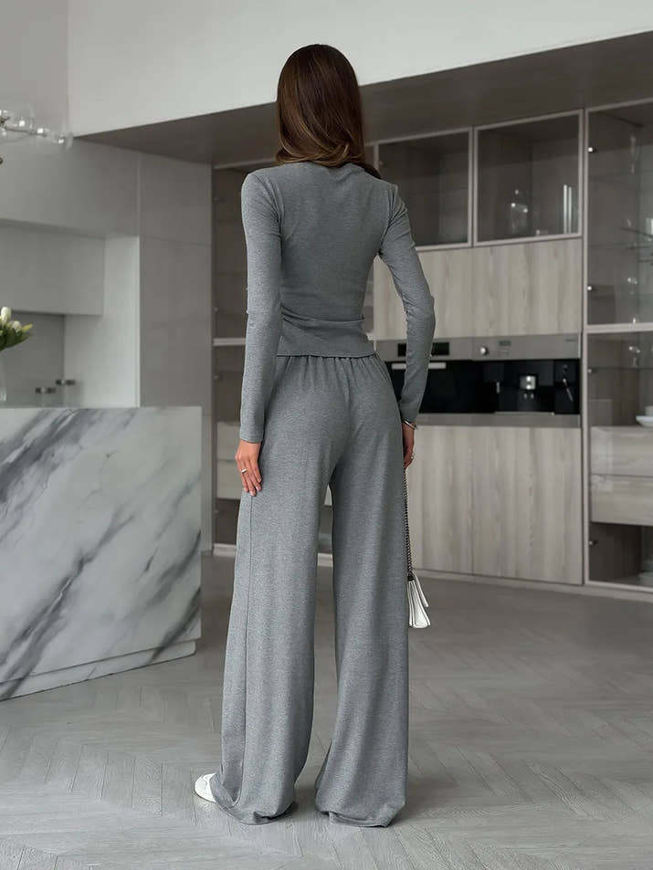 Muzuleva Long Sleeved Long Pants Pajama Set Spring New Comfortable Loose Home Clothes Women's casual Wear Two Piece Pajamas